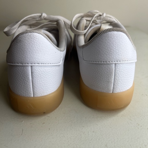 Adidas VL Court 3.0 Sneakers Women’s Size 7.5 White Gum Sole Casual Shoes - Picture 5 of 9